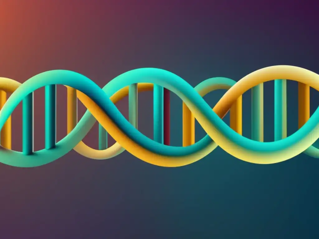 Biología sintética: DNA doble hélice, colores transicionales, precisión e innovación