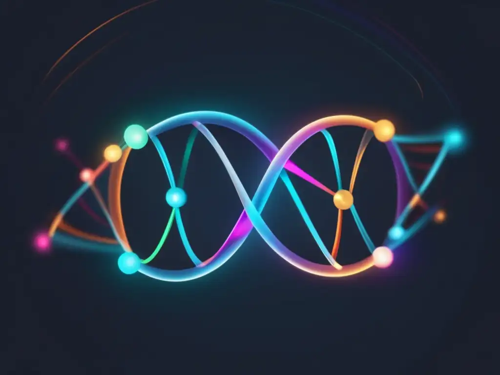 Interacciones farmacogenómicas en el embarazo: DNA abstracto simbolizando la complejidad de la genética