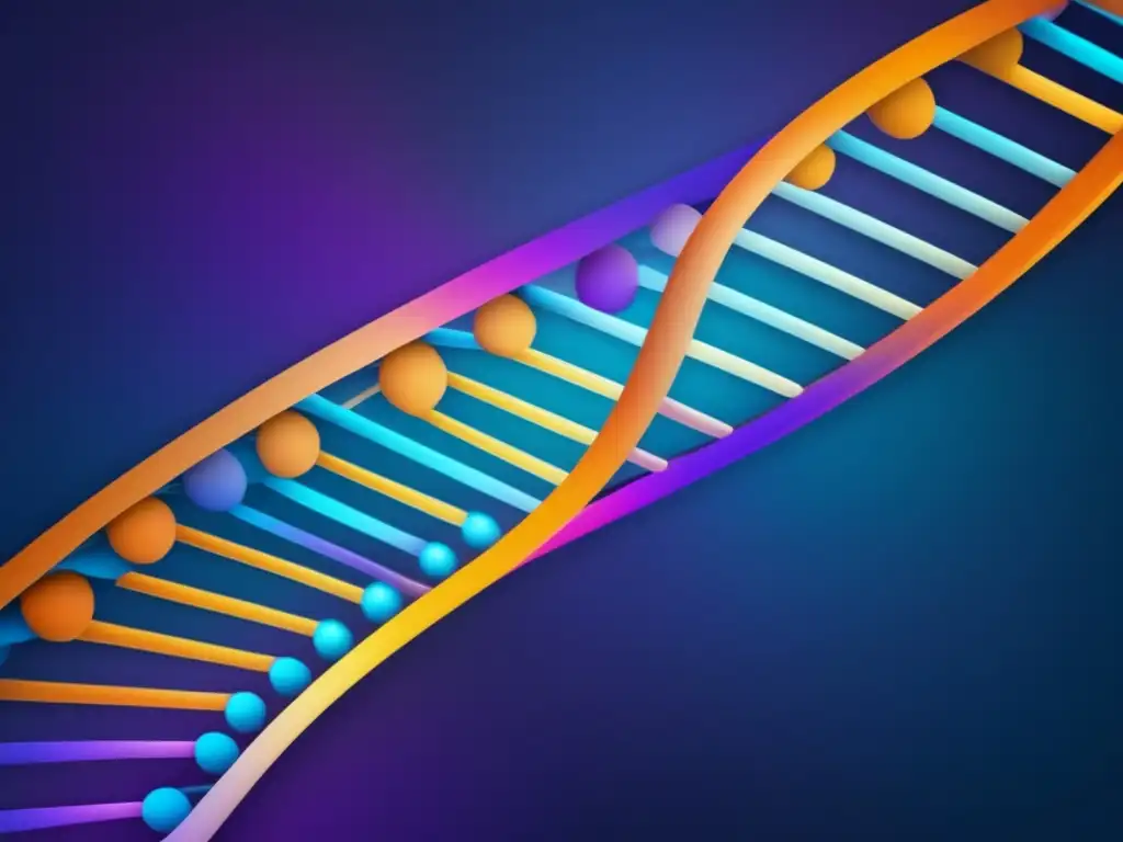 Imagen abstracta de ADN y epigenética: revolución científica biología