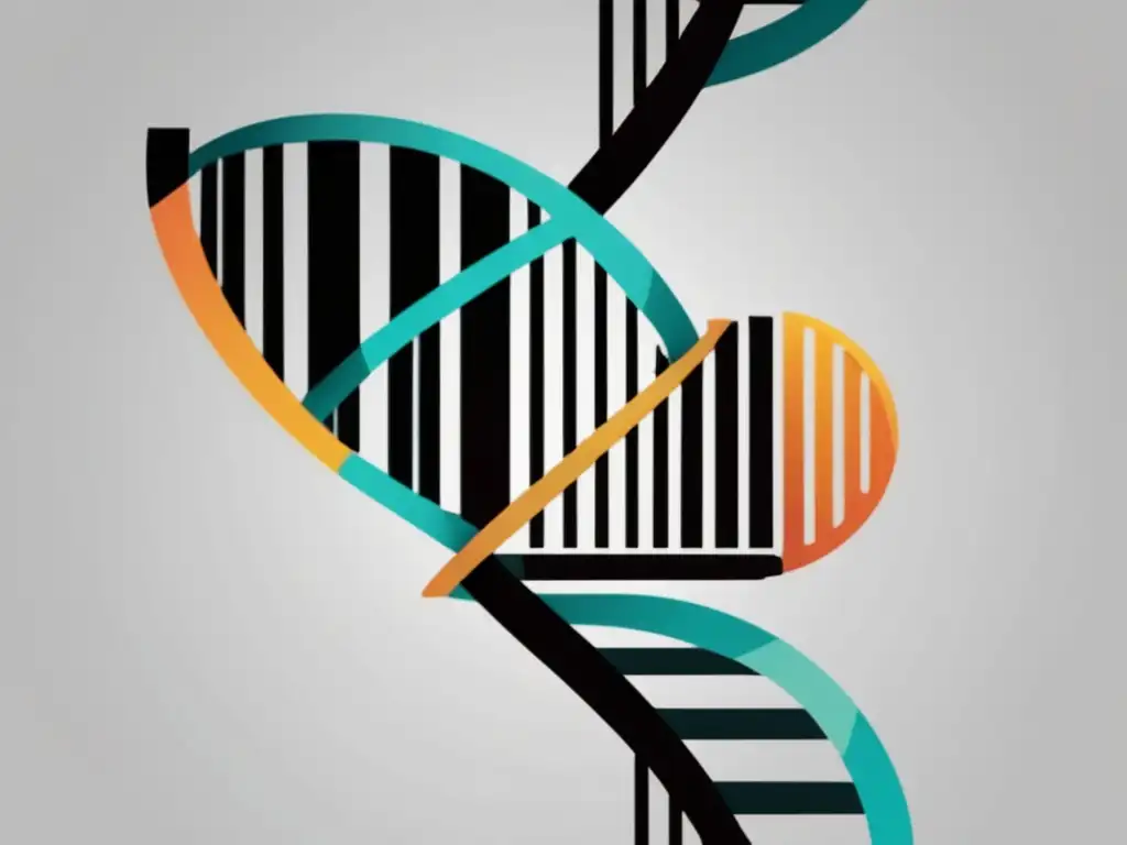 ADN y código de barras simbolizan la intersección de genética y propiedad intelectual