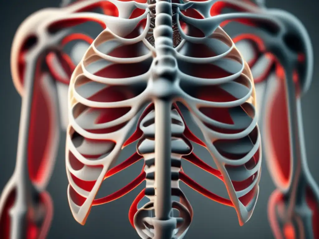 Descubriendo los secretos de la anatomía humana: Imagen 8k minimalista y abstracta del sistema esquelético, muscular y cardiovascular