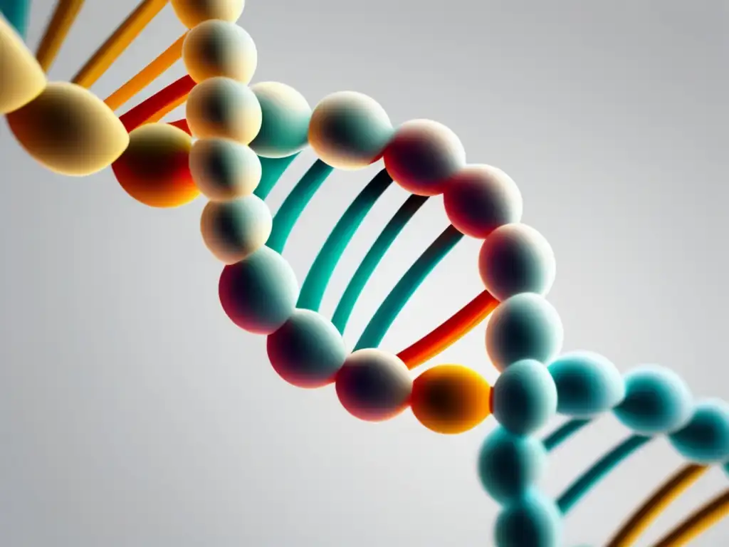 Importancia de la farmacogenómica en psiquiatría: helix abstracta 8K detallada, representando avances genéticos y biomarcadores