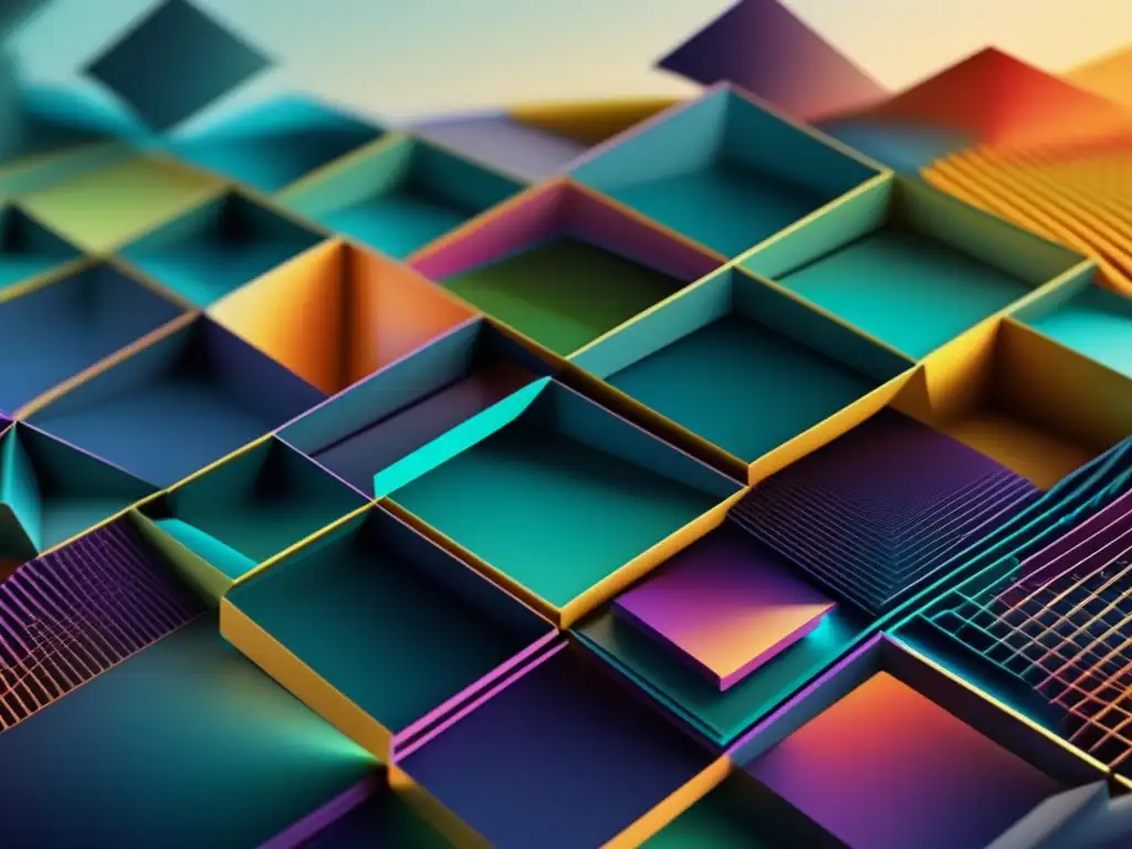 Composición abstracta de materiales avanzados Imagen de materiales avanzados para desafíos ambientales