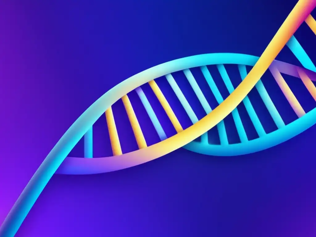 Importancia de la Bioinformática en enfermedades genéticas: imagen abstracta de ADN en 8k