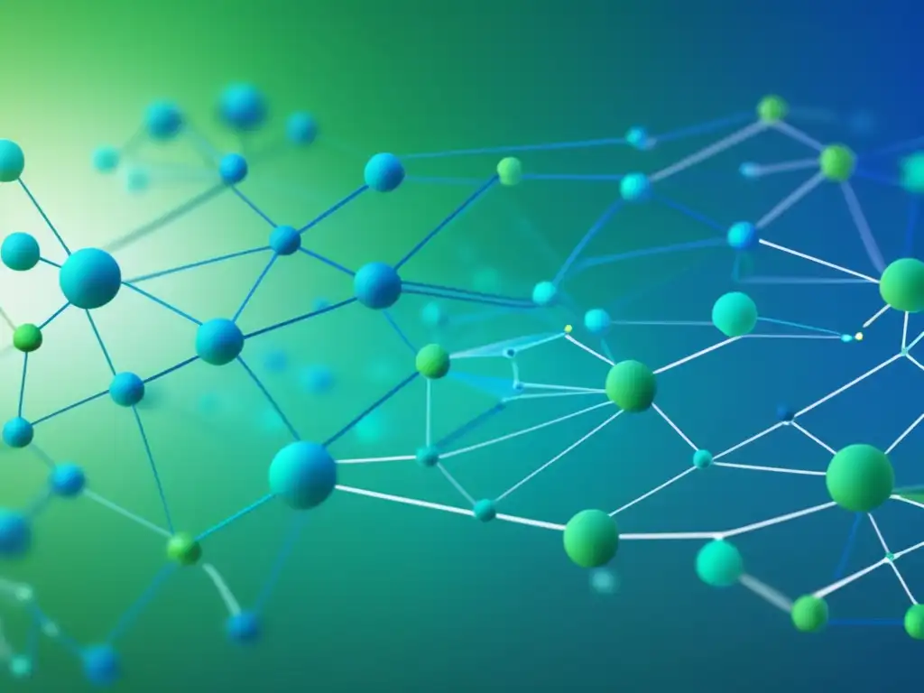 Bioinformática en la Medicina Moderna: Integración de datos y conocimiento en red vibrante de nodos y líneas