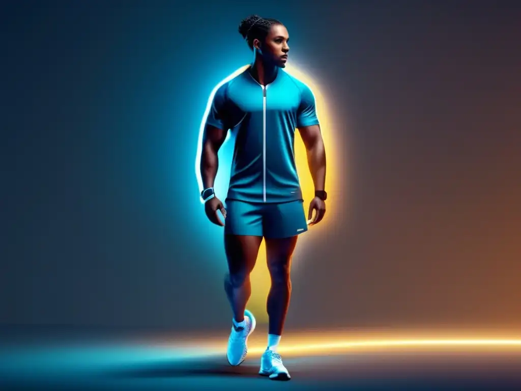 Avance de la medicina deportiva Influencia biomedicina en medicina deportiva: imagen 8k, minimalista y abstracta