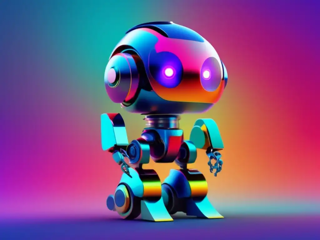 Biorobot con diseño innovador y colores vibrantes - Aplicaciones de biorobots en ciencia