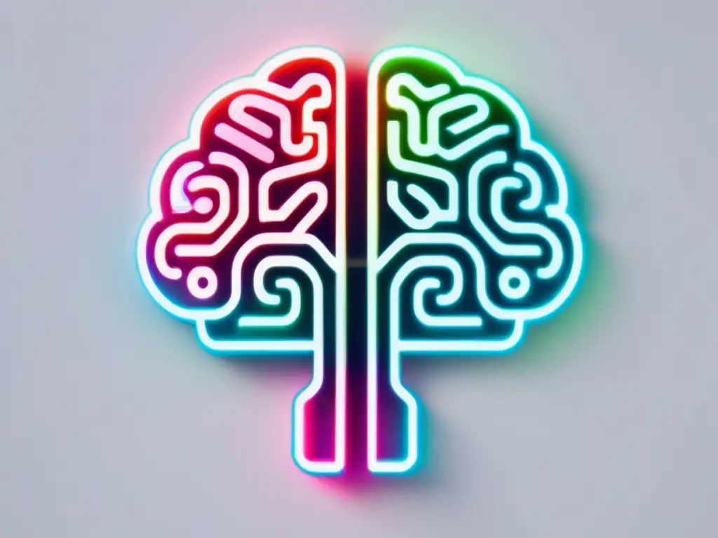 Importancia biomedicina en salud mental: cerebro abstracto con circuitos coloridos