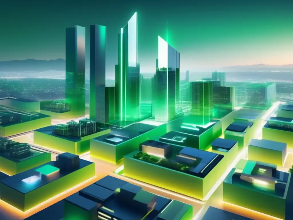 Ciudad futurista sostenible Ciudad futurista con materiales avanzados: Importancia de materiales avanzados en ciudades inteligentes