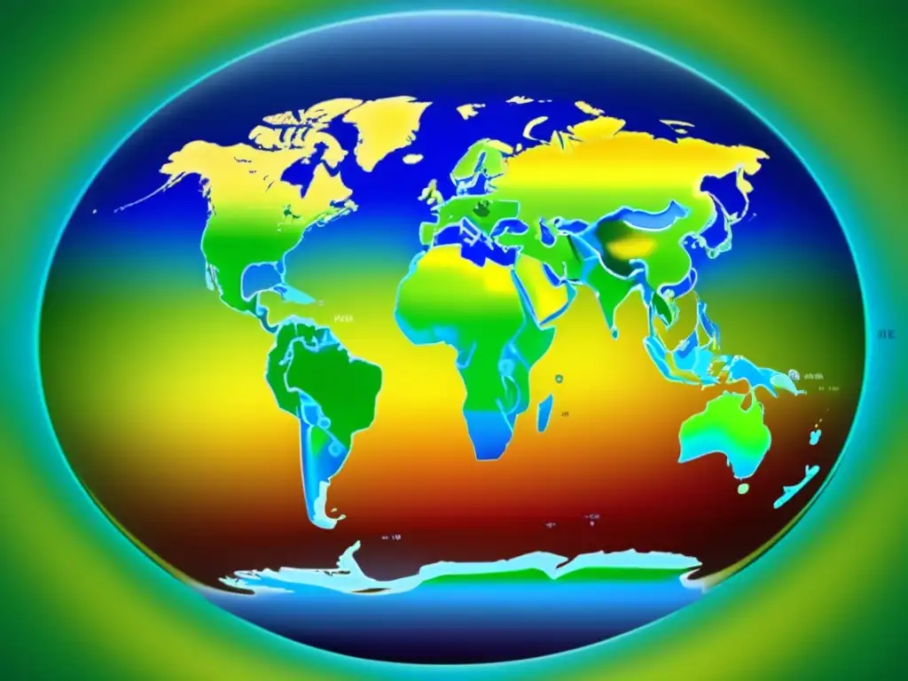 Zonas climáticas trópicos polos: imagen abstracta representando la diversidad climática de la Tierra