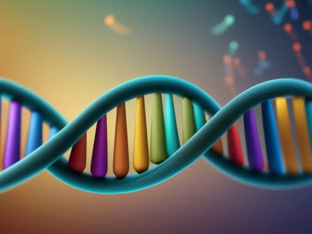 Genética humana: Descubriendo claves naturaleza - Imagen detallada 8k de ADN con cromosomas coloridos y estructura de doble hélice