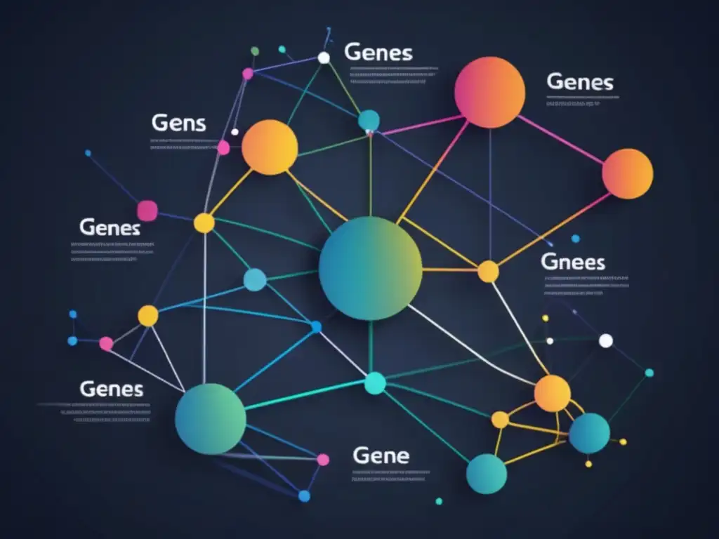 Importancia de la transcriptómica en genómica comparativa: imagen abstracta que representa la complejidad de datos transcriptómicos