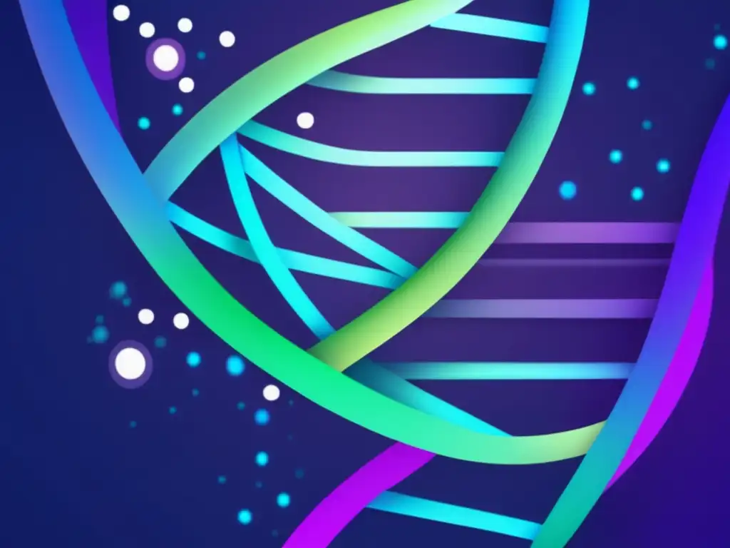 Representación abstracta de la relación entre genética, farmacogenética y salud mental