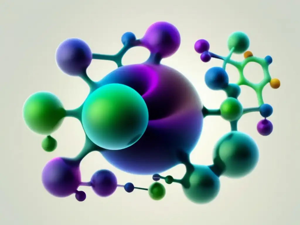 Química orgánica en detergentes: imagen abstracta que refleja la importancia y complejidad de los compuestos químicos en la creación de detergentes