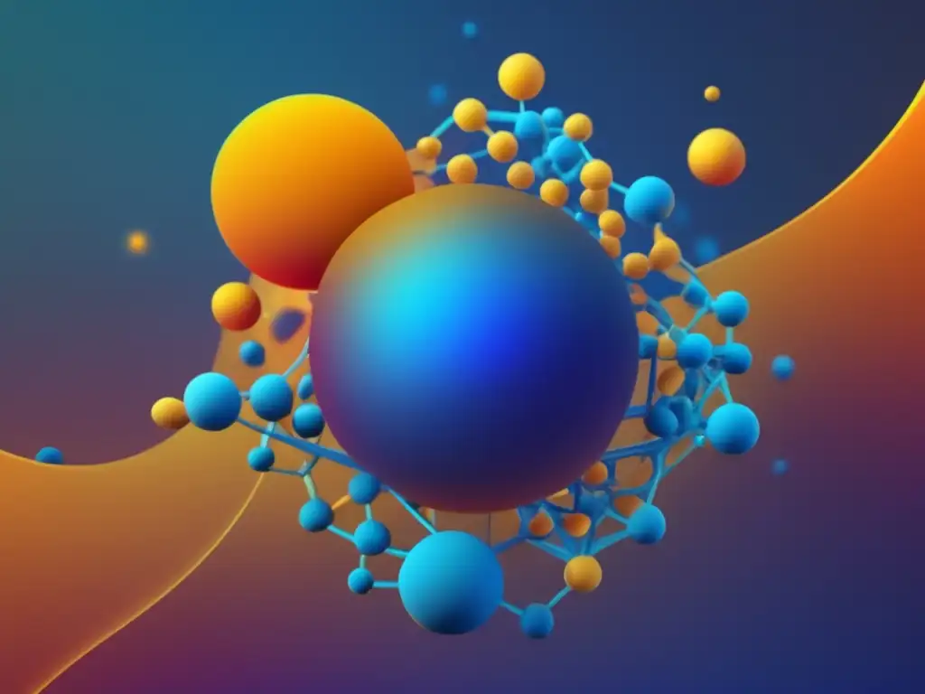 Similitudes entre Fotoquímica y Física sólido: imagen 8K con gradientes de color, formas geométricas y iluminación suave, representando la conexión armónica entre estas disciplinas científicas