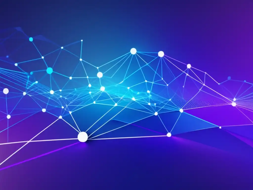 Impacto electromagnetismo en era digital: imagen abstracta y minimalista, transmisión de información y telecomunicaciones, líneas y formas geométricas conectadas, colores vibrantes