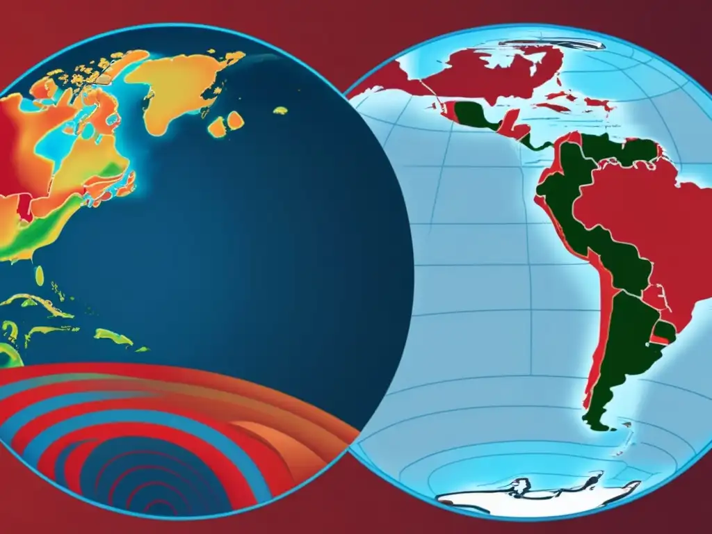 Influencia de El Niño y La Niña en patrones climáticos: Contraste abstracto de efectos globales