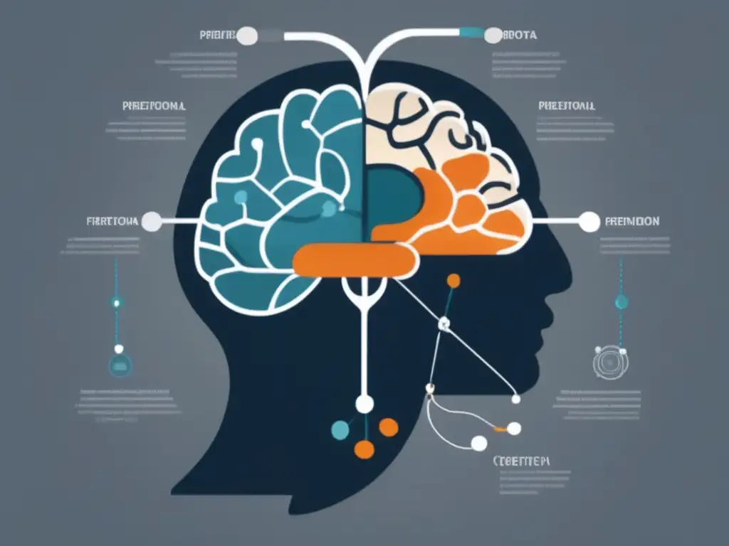 Importancia de la atención en la cognición: representación elegante y minimalista del cerebro en interacción