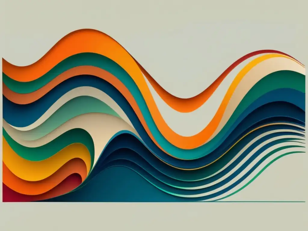 Fundamentos cálculo diferencial: imagen abstracta curva matemática colorida, elegante y compleja