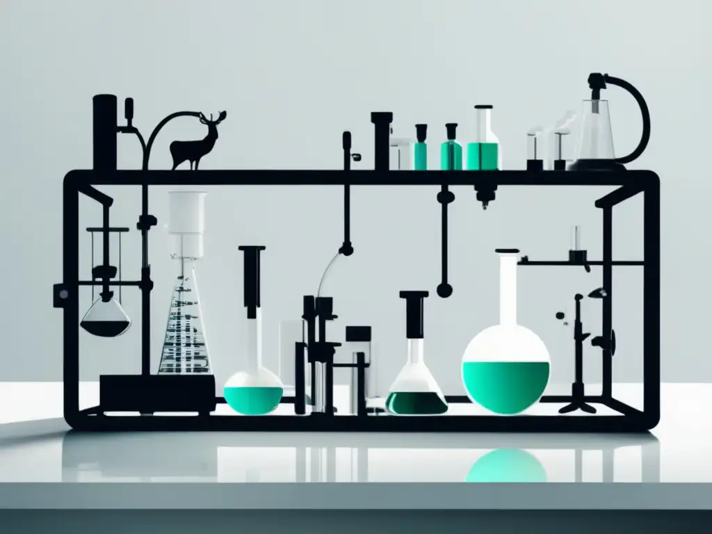 Laboratorio con elementos destacando Derechos Animales en investigaciones científicas