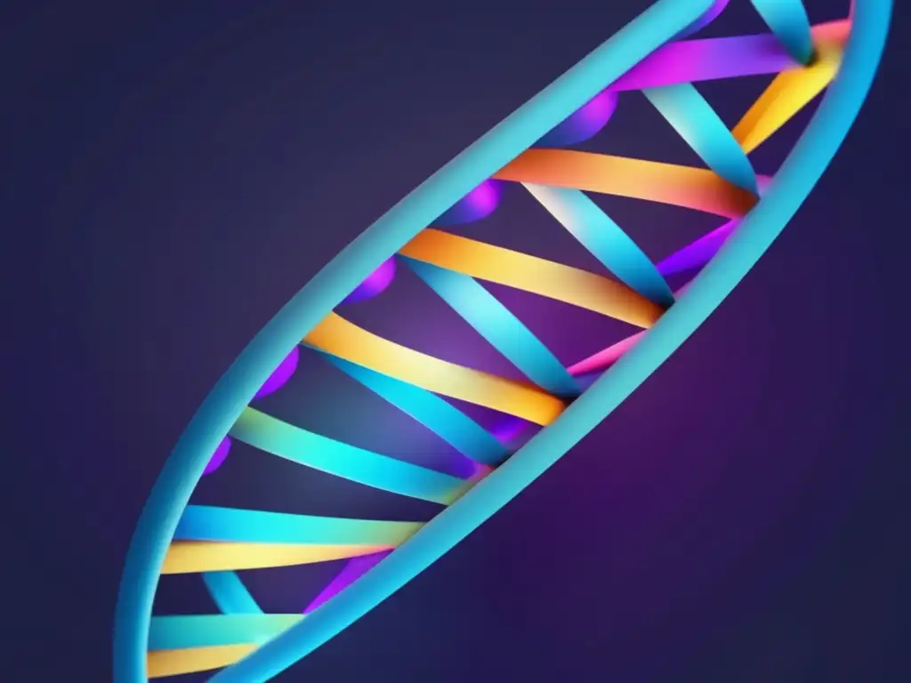 Estructura de ADN abstracta con colores vibrantes, representa la importancia de la bioinformática en enfermedades infecciosas