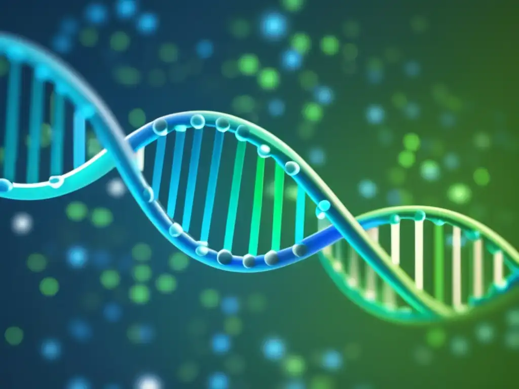 Imagen: ADN y código binario representando la bioinformática