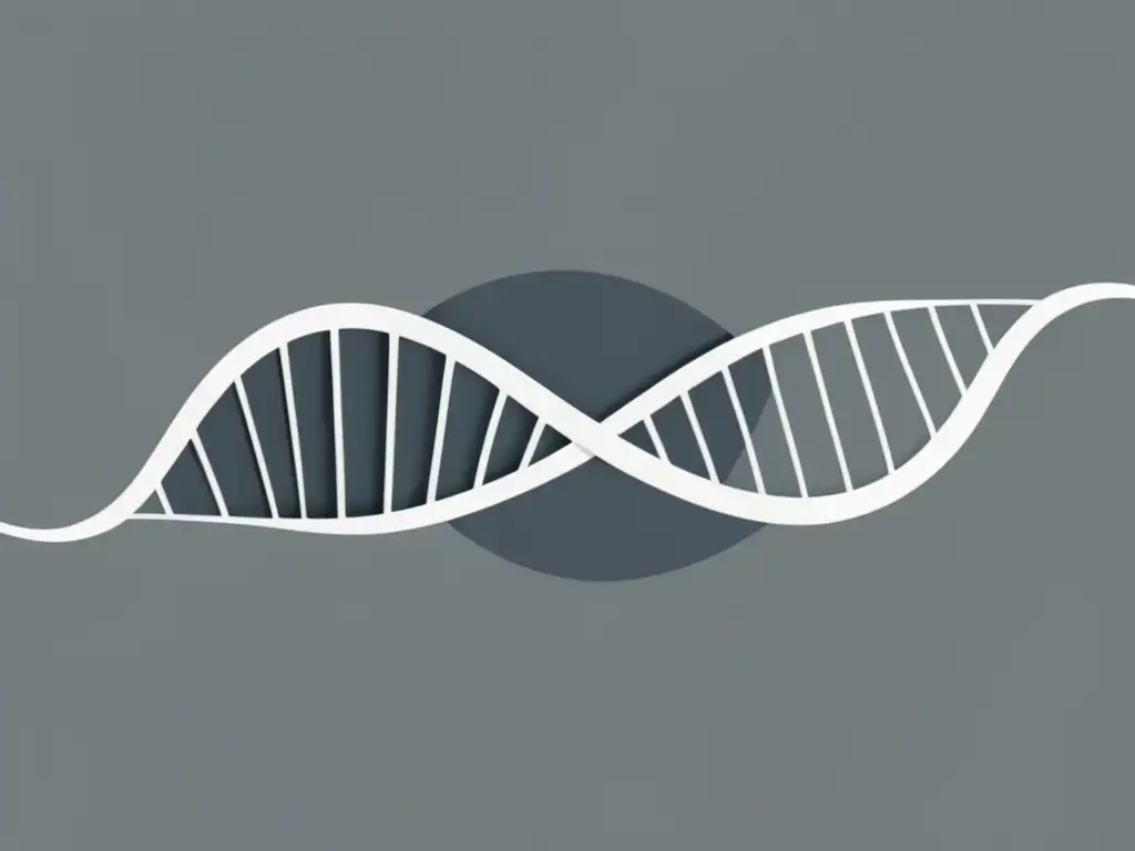 Gemelos idénticos: imagen abstracta de ADN en tonos grises y colores suaves, simboliza la genética