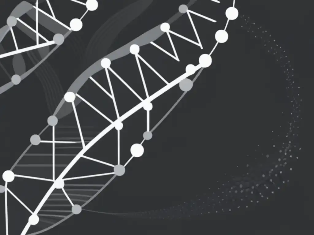 Imagen abstracta de epigenética, estrés y cambios genéticos