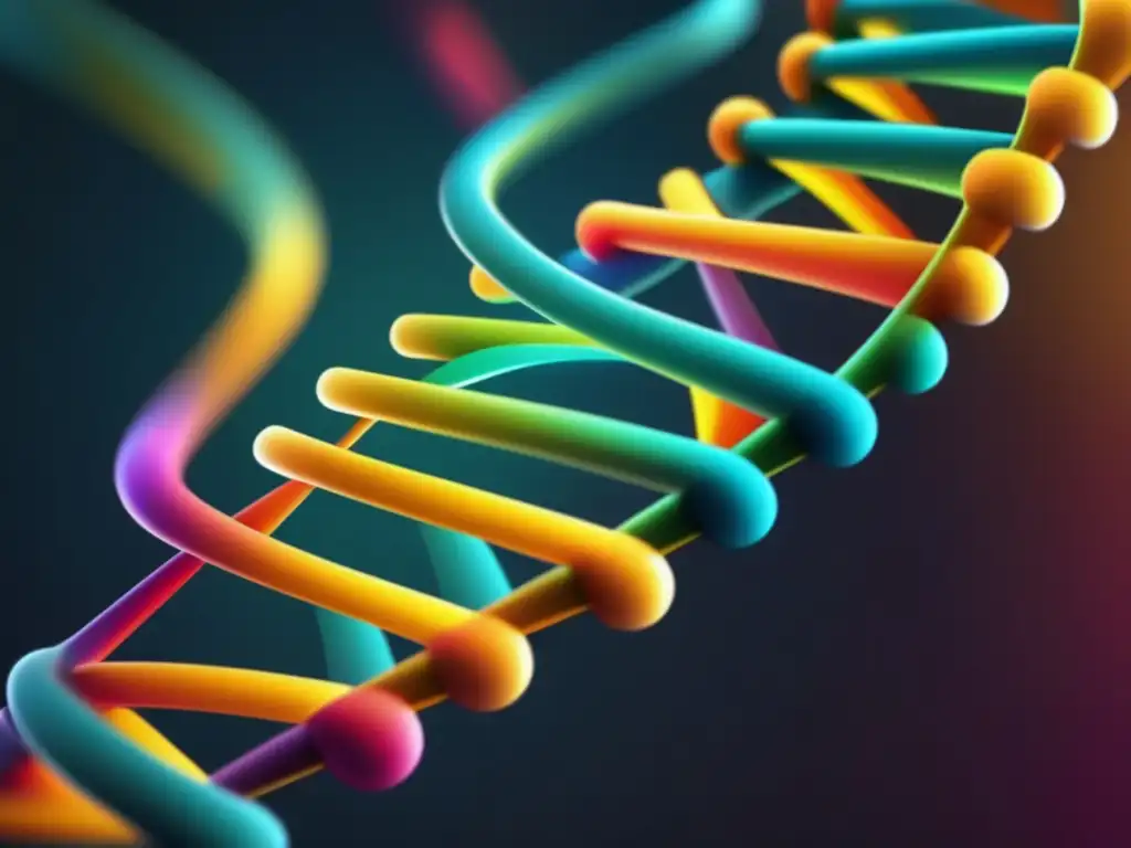 Evolución en acción: Estudio de casos intrigantes DNA doble hélice 8k minimalista y abstracto