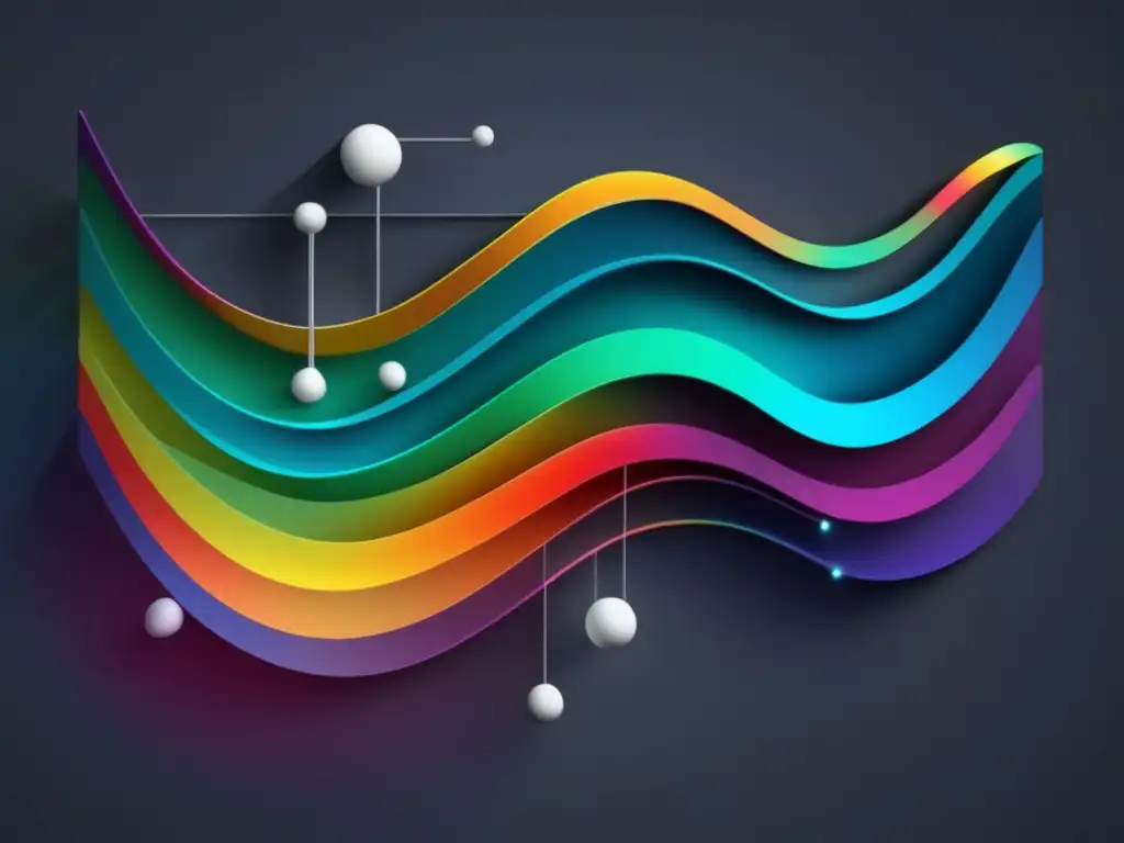 Relación electromagnetismo química: imagen 8k con espectro electromagnético y estructuras químicas