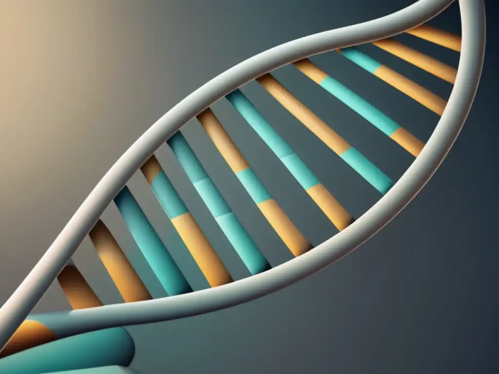 Estructura de ADN en estilo minimalista y abstracto representa la farmacogenómica en medicina personalizada