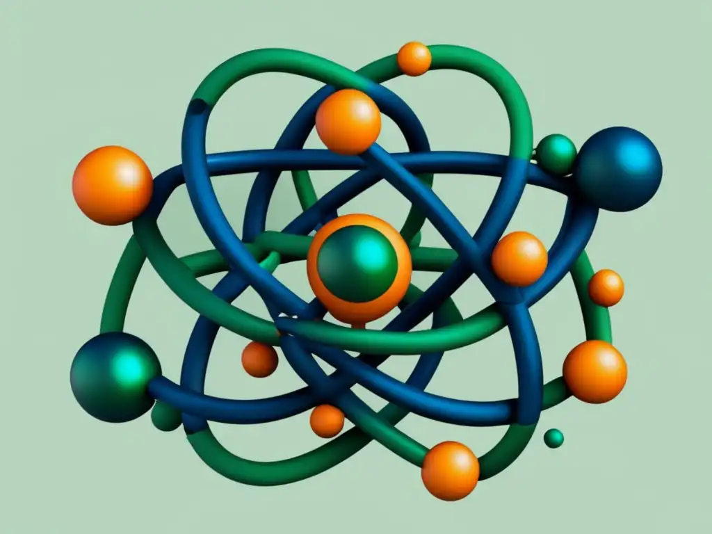 Herramientas para diseñar fármacos eficaces - Estructura molecular abstracta, detallada y colorida