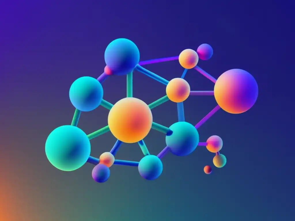 Diseño de fármacos para curar - Estructura molecular colorida que representa la complejidad y precisión del diseño de medicamentos