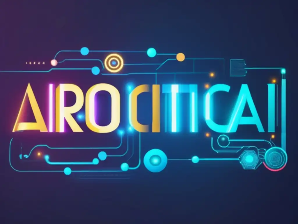 Evolución de la IA en Robótica: Trayectoria vibrante que representa el avance de la IA en robótica, con formas geométricas y colores cautivadores