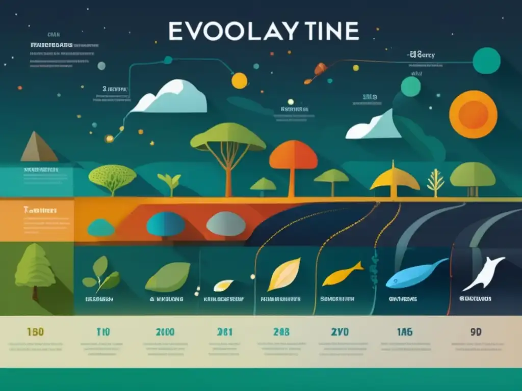 Descubrimientos paleontológicos revelan historia vida: imagen evolución vida en la Tierra