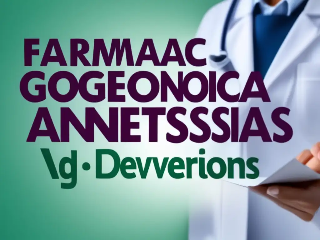 Imagen: Farmacogenómica y anestesia: Prevención de reacciones adversas en anestesia