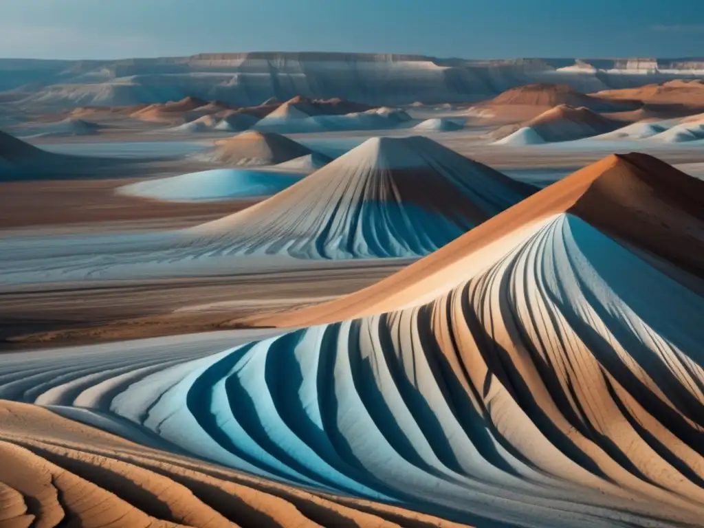 Ciclos geológicos y formación de rocas en imagen de detalle