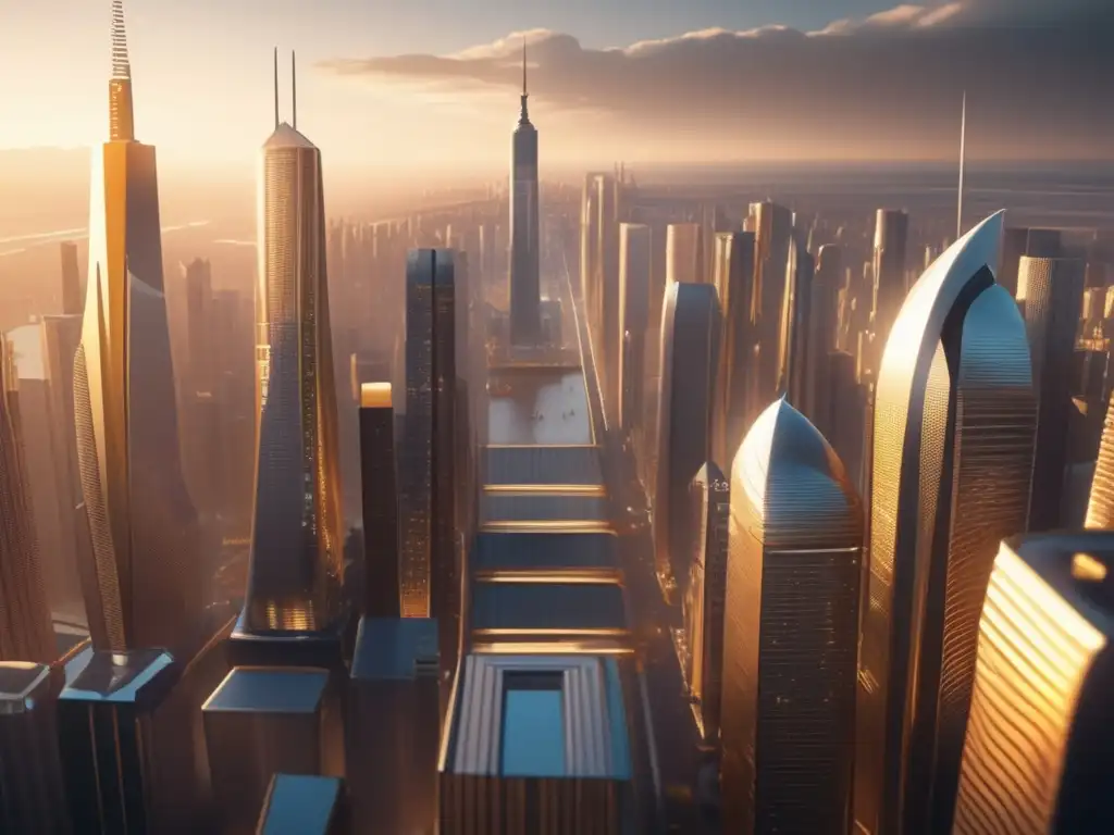Futurística ciudad sostenible Ciudad inteligente con materiales avanzados: Importancia de materiales avanzados en ciudades inteligentes