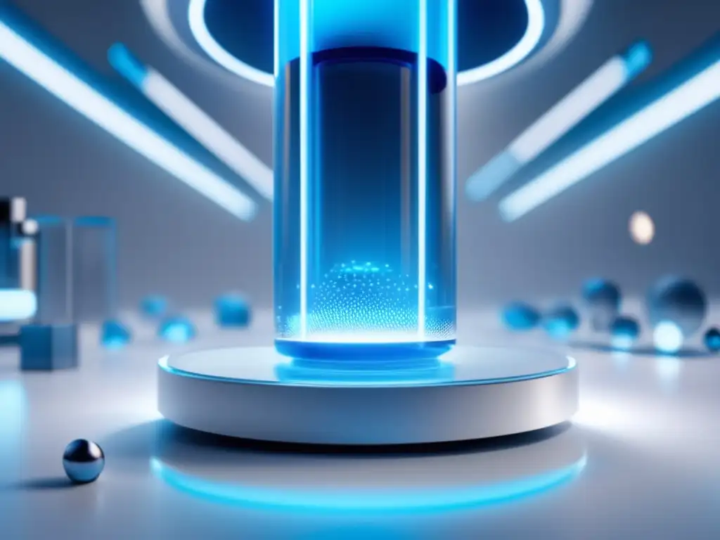 Terapias regenerativas en Biomedicina en un laboratorio futurista con diseño minimalista