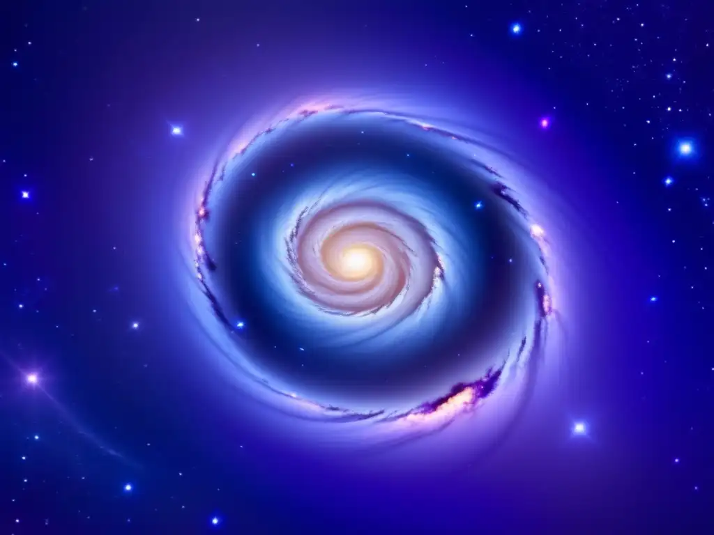 Espiral galaxia azul y morado: cómo observar galaxias antiguas: guía científica