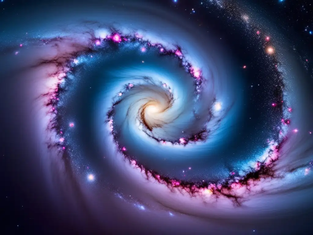 Fascinante imagen de una galaxia en espiral capturada por un potente telescopio espacial