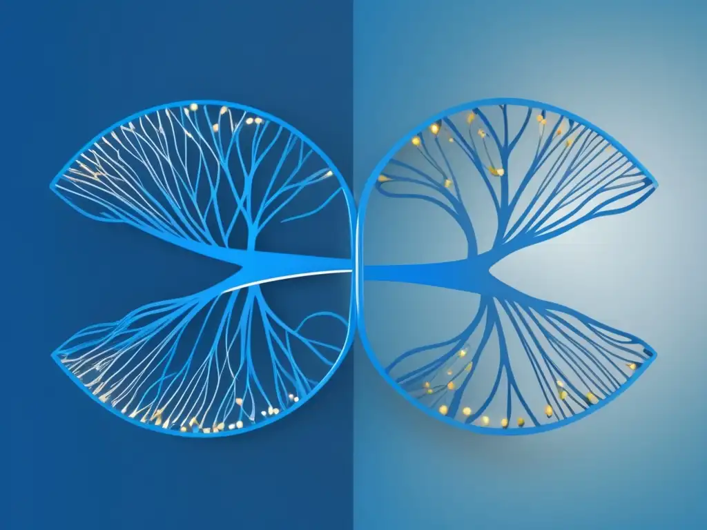 La influencia genética en la personalidad: una imagen abstracta que representa la compleja relación entre genética y rasgos individuales