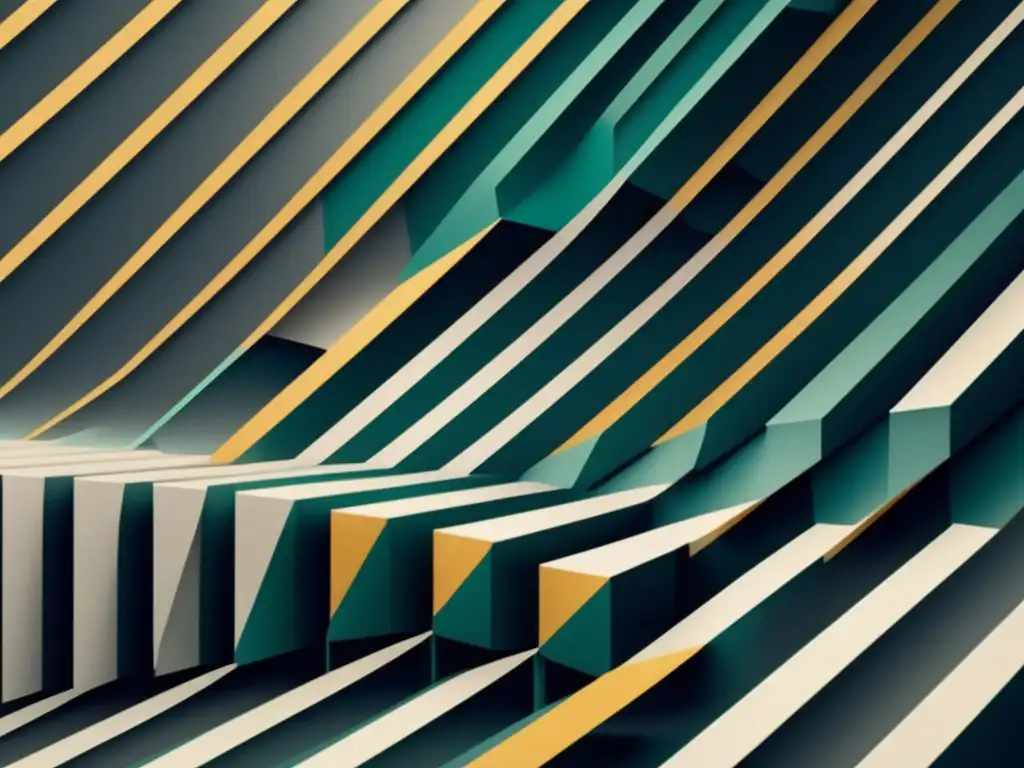 Imagen 8k de patrón geométrico abstracto con líneas y formas que muestra la belleza de la geometría Euclidiana en la ciencia