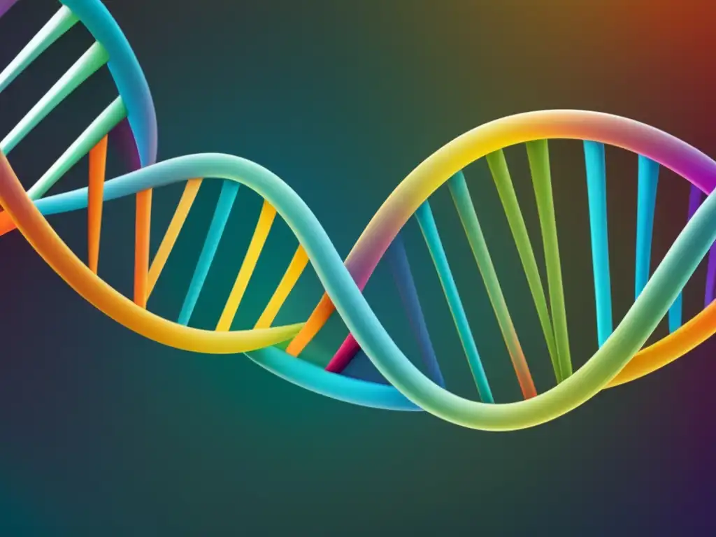 Importancia de la Bioinformática en ecología: Helix ADN multicolor, patrones intrincados y conexiones abstractas