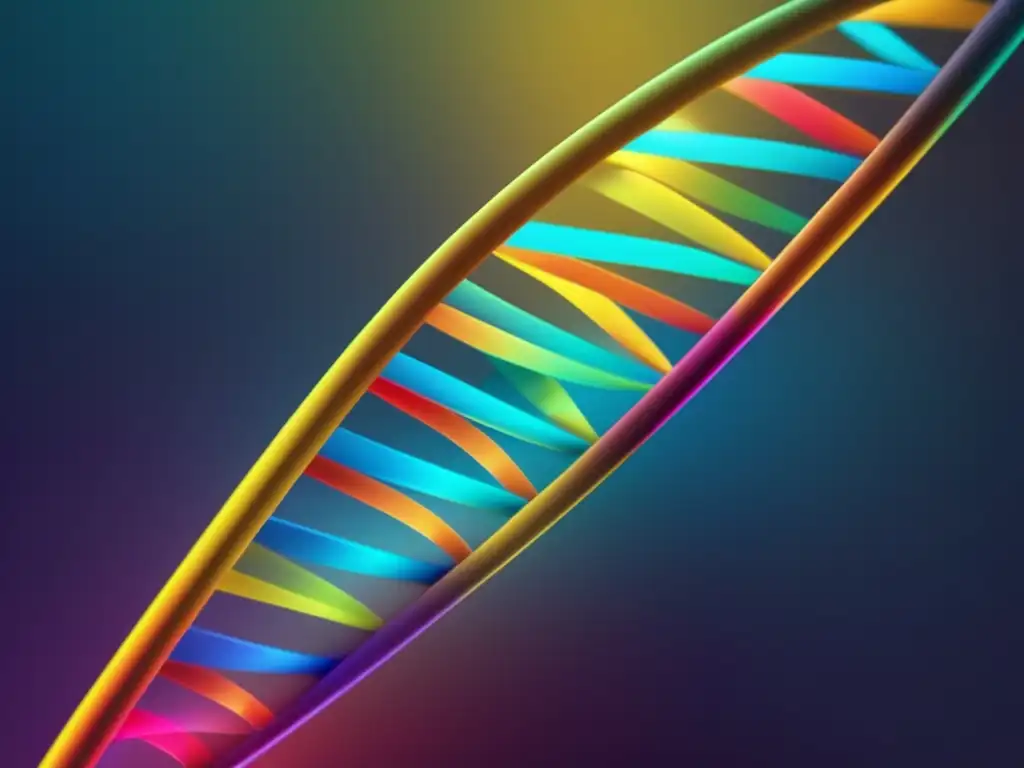 Imagen abstracta de ADN con red vibrante de líneas y nodos, simbolizando epigenética en enfermedades genéticas