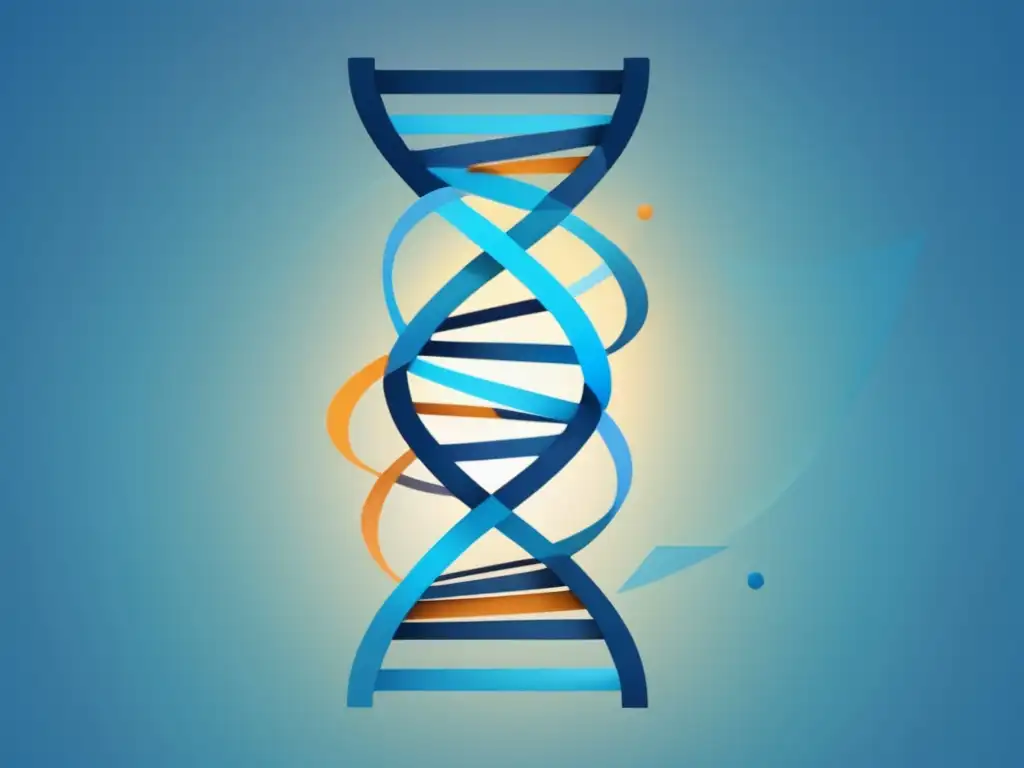 Importancia Transcriptómica en Expresión Génica: Estructura de ADN con formas geométricas representando niveles de expresión genética