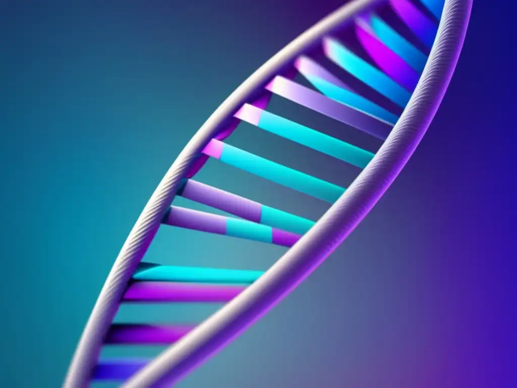 Biología Sintética: Personalización vida - Imagen abstracta minimalista de una doble hélice de ADN compuesta por formas geométricas intrincadas