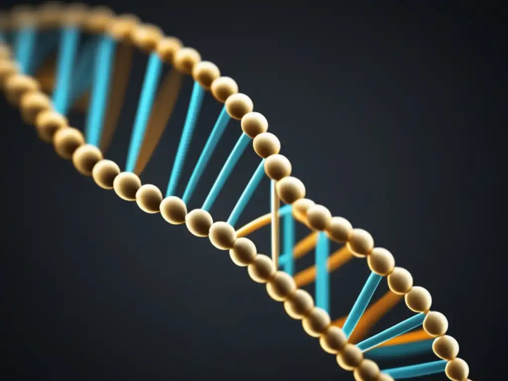 Introducción a la Epigenética: Maravillas ocultas y fascinantes - Helix de ADN minimalista y complejo en fondo oscuro