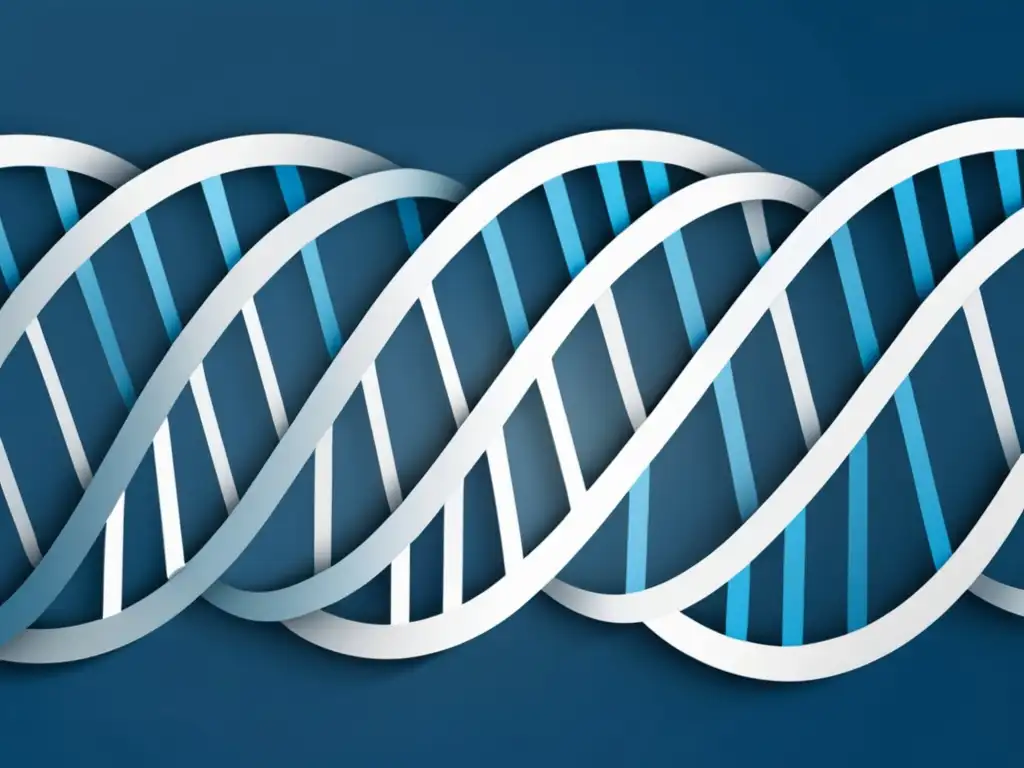 Implicaciones éticas de la experimentación con células madre en una imagen abstracta de ADN en tonos azules y blancos