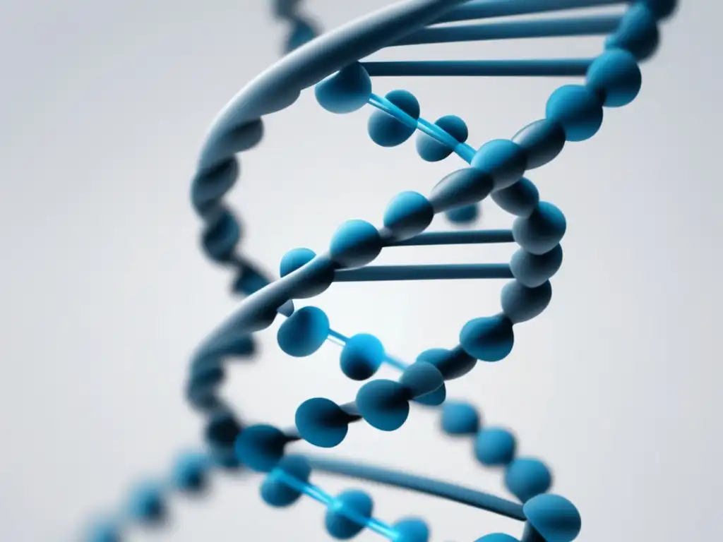 Descubrimientos de Francis Crick en genética: representación minimalista y elegante de la doble hélice de ADN en 8k